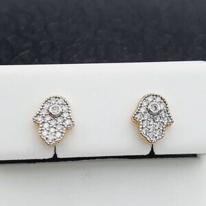 14K Gold Plated 925 sterling silver luxury CZ Pendant, RJUS2101